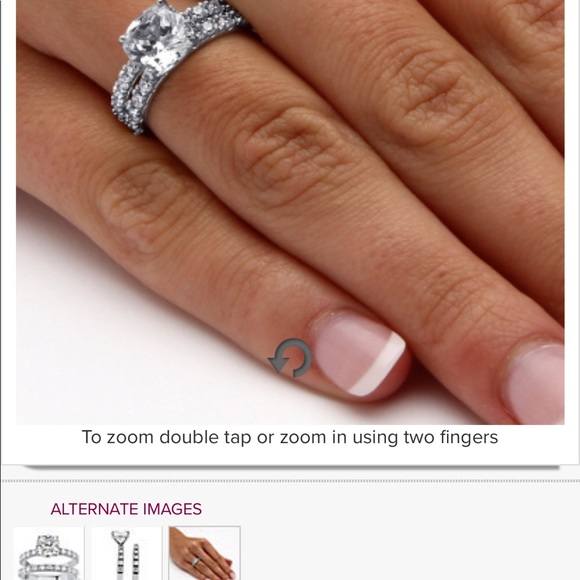 Cubic Zirconia Cushion Cut Ring - Picture 4 of 4